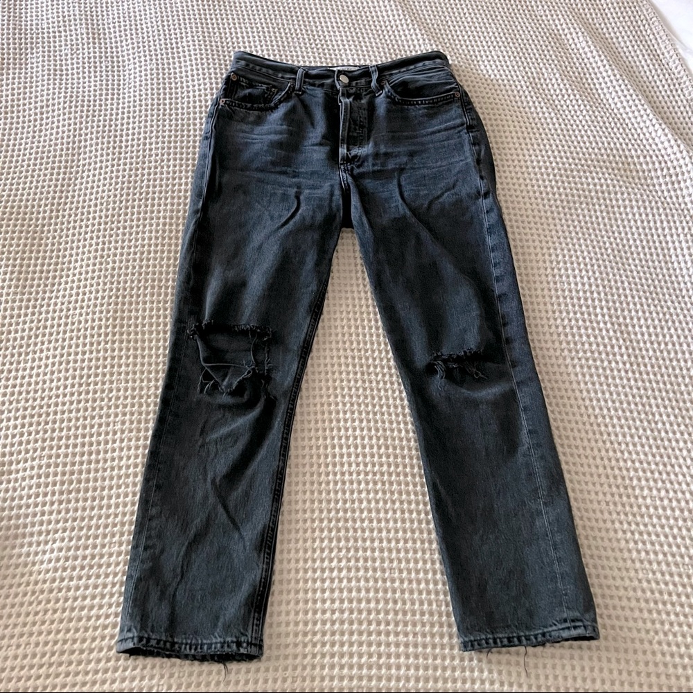 AGOLDE Riley Ripped Crop Jeans - Picture 4 of 10